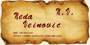 Neda Veinović vizit kartica